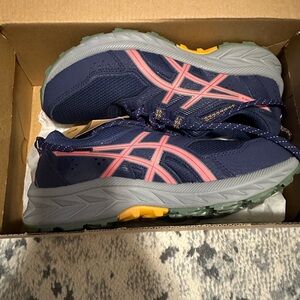 Asics Gel-Venture 9 Blue and Pink Athletic Sneakers